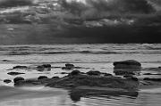Nye Beach 1532  bw